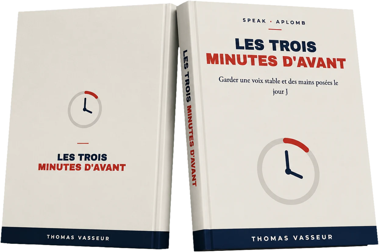 Le livre « Les Trois Minutes d'Avant », recto et verso