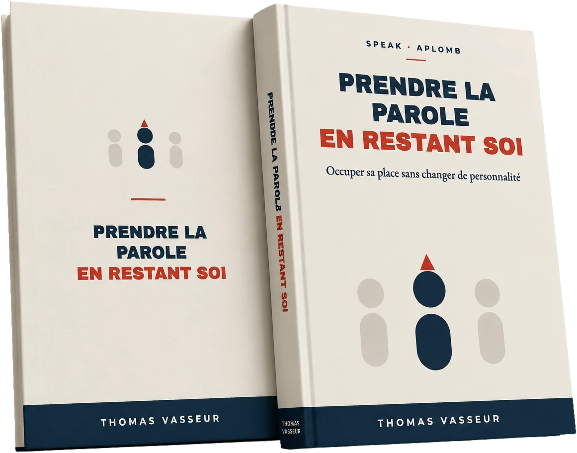 Le livre « Prendre la Parole en Restant Soi », recto et verso